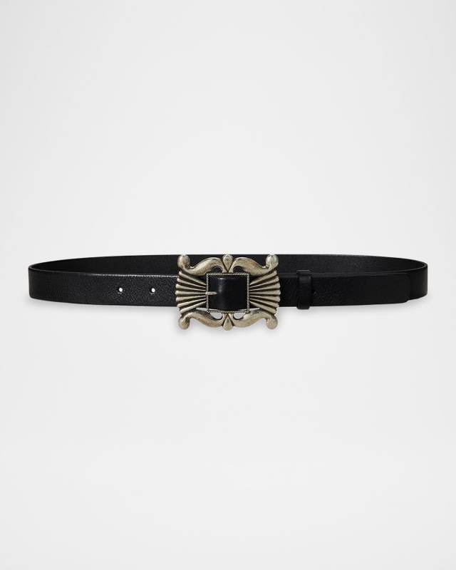 x T. Skies Vachetta Leather Belt